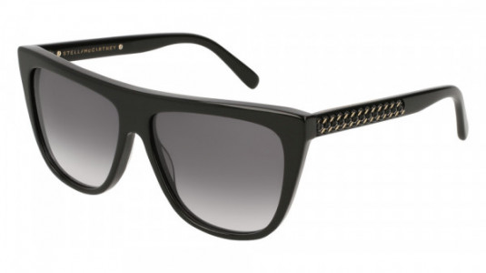 Stella McCartney SC0149S Sunglasses, 001 - BLACK with GREY lenses