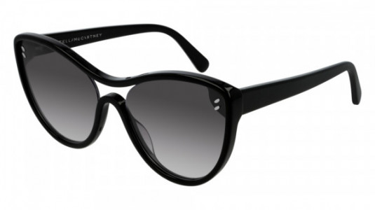 Stella McCartney SC0154S Sunglasses, 001 - BLACK with GREY lenses