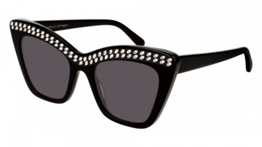 Stella McCartney SC0167S Sunglasses, 001 - BLACK with GREY lenses
