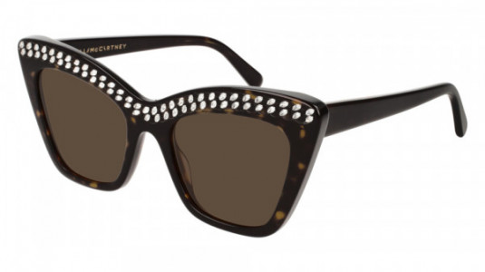 Stella McCartney SC0167S Sunglasses, 002 - HAVANA with BROWN lenses