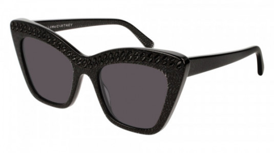 Stella McCartney SC0167S Sunglasses, 003 - BLACK with SMOKE lenses