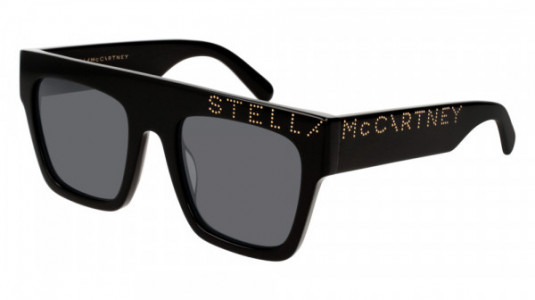 Stella McCartney SC0170S Sunglasses, 002 - BLACK with GREY lenses
