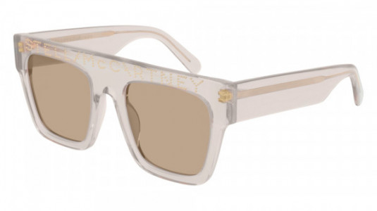 Stella McCartney SC0170S Sunglasses, 006 - BEIGE with BROWN lenses