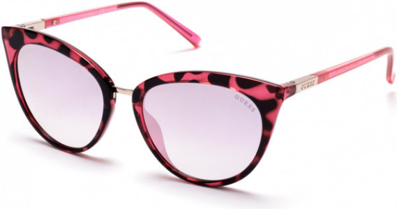 Guess GU3035 Sunglasses, 74U - Pink /other / Bordeaux Mirror Lenses