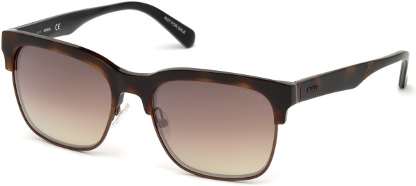 Guess GU6912 Sunglasses, 52G - Dark Havana / Brown Mirror Lenses