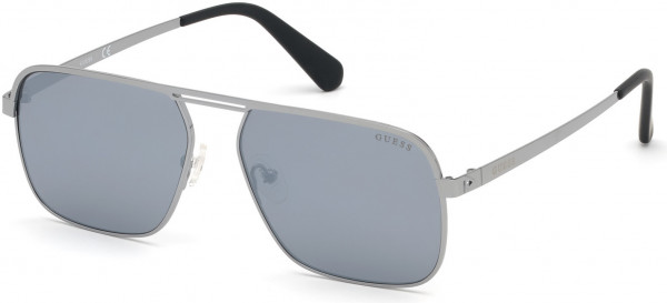 Guess GU6939 Sunglasses, 08B - Shiny Gunmetal / Gradient Smoke Lenses