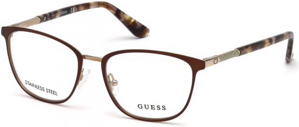 Guess GU2659 Eyeglasses, 049 - Matte Dark Brown