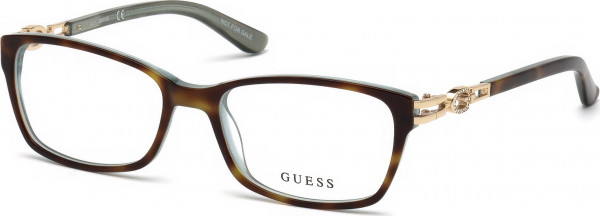 Guess GU2677 Eyeglasses, 055 - Havana/Monocolor / Havana/Monocolor