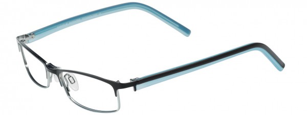 EasyClip O1050 Eyeglasses, SATIN DIM GREY AND SILVER