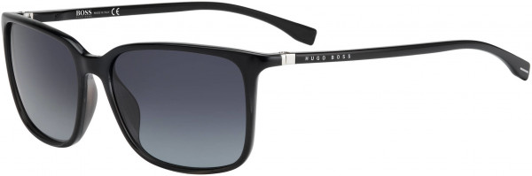 HUGO BOSS Black BOSS 0666/N/S Sunglasses, 008A Black Gray
