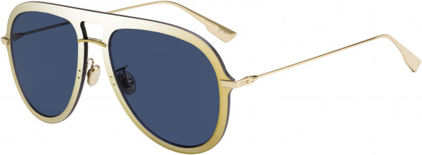 Christian Dior Diorultime 1 Sunglasses, 0LKS Gold Blue