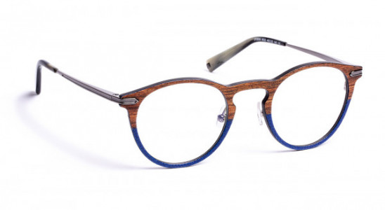 J.F. Rey JF2836 Eyeglasses, BROWN WOOD/CARBON BLUE (9022)