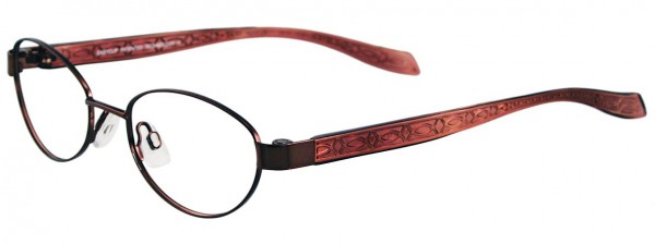 EasyClip P6055 Eyeglasses, SHINY DEEP VIOLET/BURGUNDY