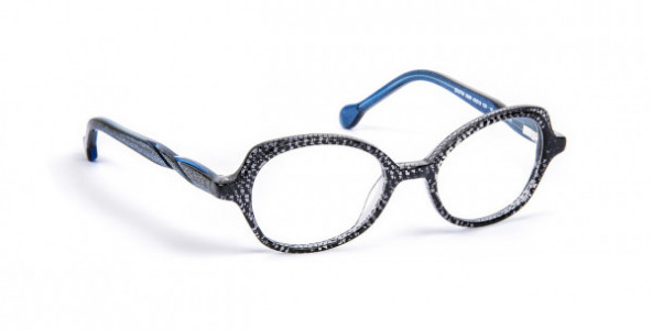 J.F. Rey EXOTIK Eyeglasses, BLACK/BLUE 4/6 GIRL (0505)