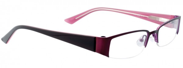 EasyClip P6059 Eyeglasses, MATT BURGUNDY/PLUM