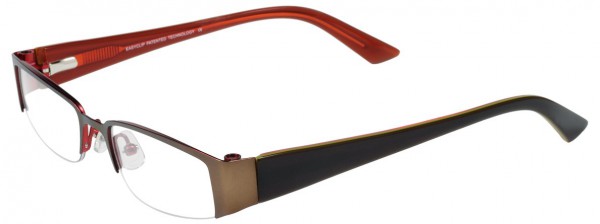 EasyClip P6059 Eyeglasses, SATIN BROWN/PLUM