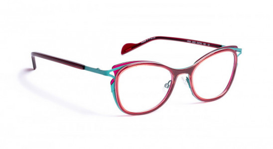Boz by J.F. Rey HINA Eyeglasses, RED MARBLE/TURQUOISE (3022)