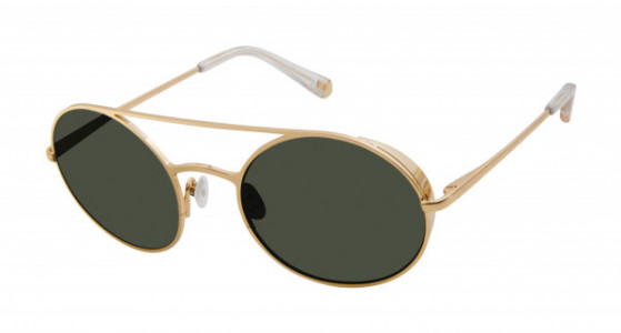 Kate Young K556 Sunglasses, Gold (GLD)