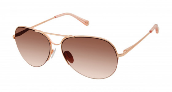 Kate Young K555 Sunglasses, Rose Gold (RGD)
