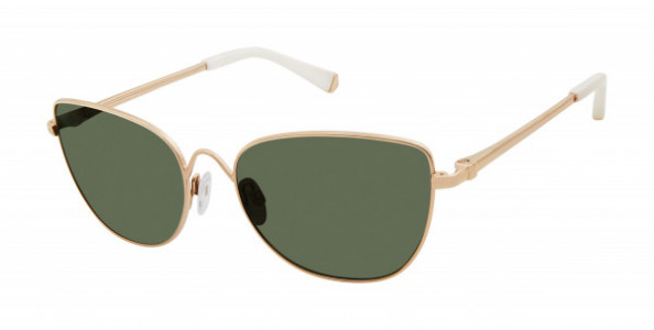 Kate Young K554 Sunglasses, Gold (GLD)