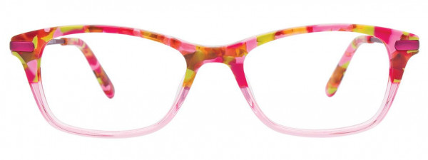 Takumi TK1098 Eyeglasses, 030 - Pink Crystal & Lime Green