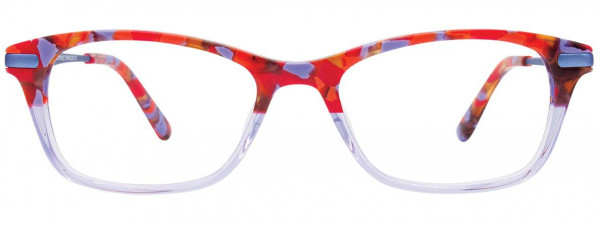 Takumi TK1098 Eyeglasses, 050 - Light Blue & Red & Orange
