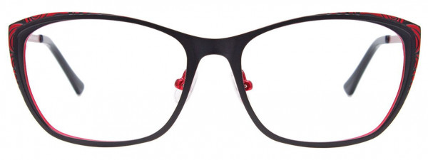 Takumi TK1090 Eyeglasses, 090 - Satin Black & Red