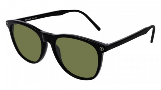 Tomas Maier TM0054S Sunglasses, 001 - BLACK with GREEN lenses