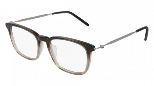 Tomas Maier TM0053O Eyeglasses, 002 - BROWN with SILVER temples