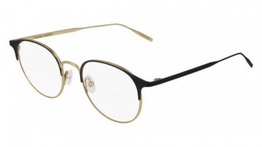 Tomas Maier TM0061O Eyeglasses, 001 - GOLD with BLACK temples
