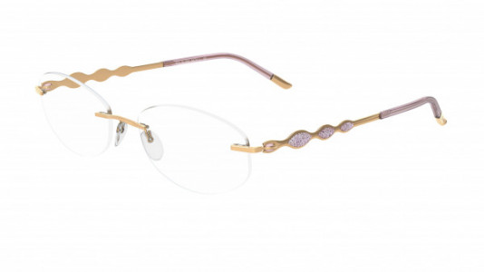 Silhouette Crystal Diva BZ Eyeglasses, 6052 Gold / Vintage Rose