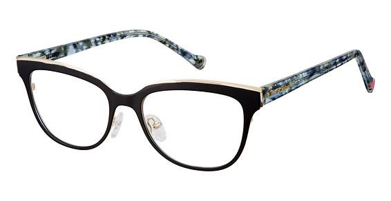 Betsey Johnson CROWN Eyeglasses, BLACK