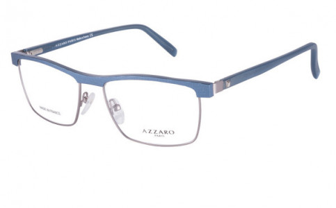 Azzaro AZ31057 Eyeglasses, C3 SILVER/LIGHT BLUE