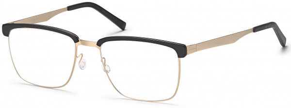 BIGGU B783 Eyeglasses, 01-Gold/Black