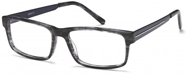 BIGGU B762 Eyeglasses, 01-Marble Blue/Blue