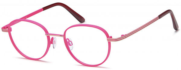 Menizzi M4068 Eyeglasses, 01-Pink/Gold