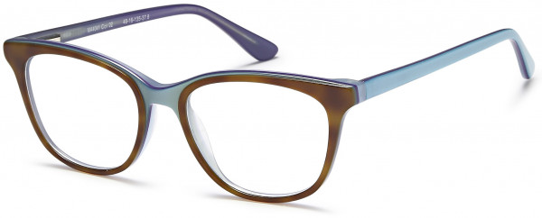 Menizzi M4041 Eyeglasses, 02-Blonde/Blue