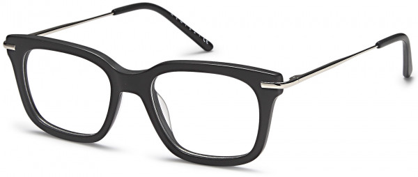 Menizzi M4016 Eyeglasses, 01-Black/Silver