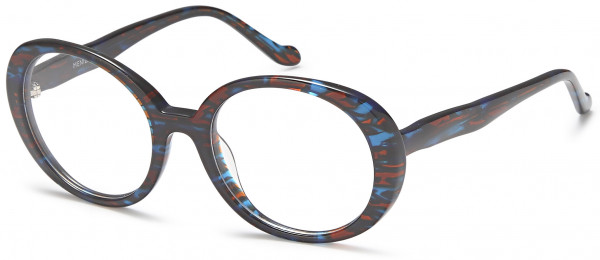 Menizzi M4006 Eyeglasses, 02-Blue/ Havana