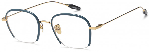 Menizzi M4056 Eyeglasses, 02-Turquoise/Gold