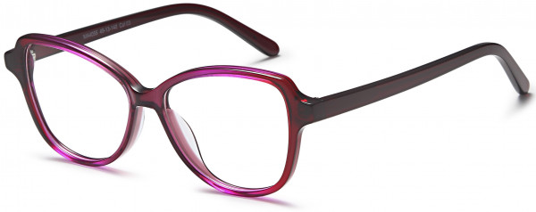 Menizzi M4055 Eyeglasses, 03-Burgundy/Pink
