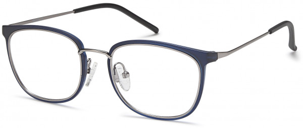 Menizzi M4023 Eyeglasses, 01-Blue/Gun