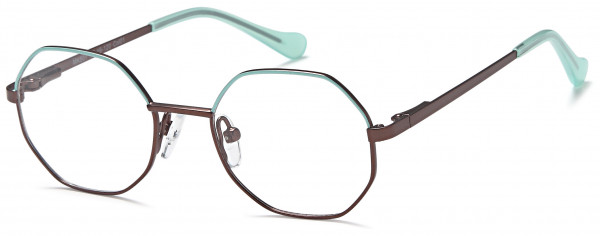 Menizzi MK507 Eyeglasses, 01-Green/Brown
