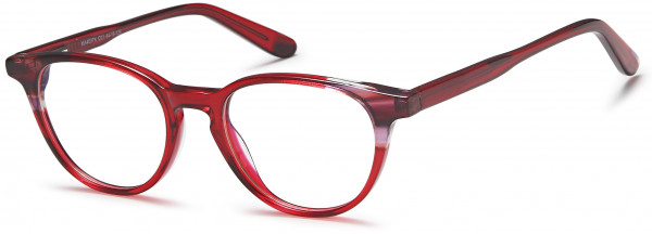 Menizzi M4037K Eyeglasses, 01-Crystal Red