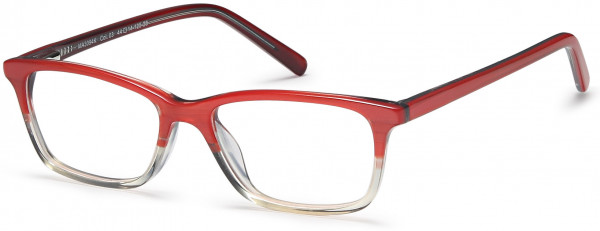 Menizzi M3094K Eyeglasses, 03-Red/Crystal