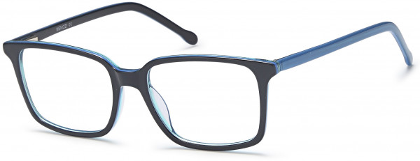 Menizzi M4018K Eyeglasses, 01-Black/Blue