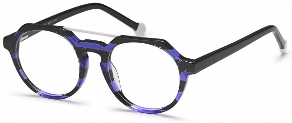 Menizzi MK503 Eyeglasses, 03-Crystal Blue Black