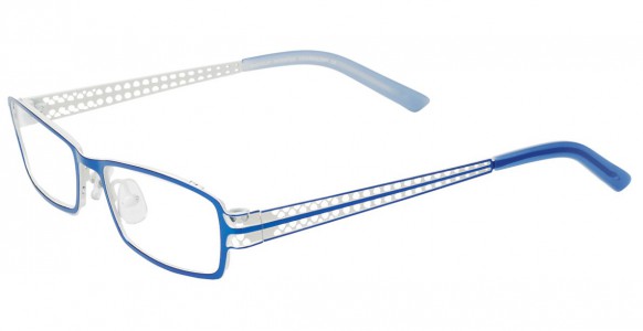 EasyClip Q4042 Eyeglasses, SHINY METALLIC BLUE/METALLIC B