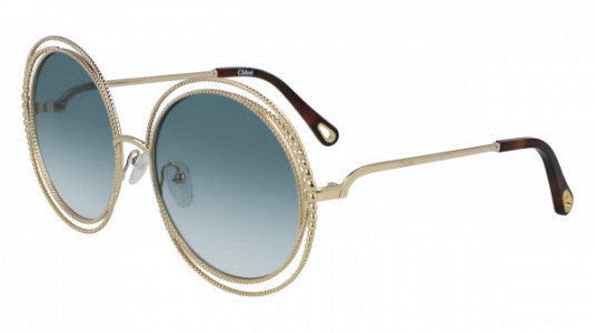 Chloé CE114SC Sunglasses, (838) GOLD/GRADIENT PETROL