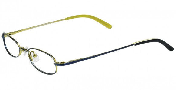 EasyClip Q4066 Eyeglasses, MATT DARK BLUE/LIME GREEN